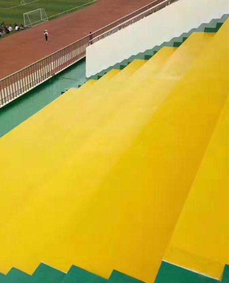 东昌府球场台阶翻新修补改造